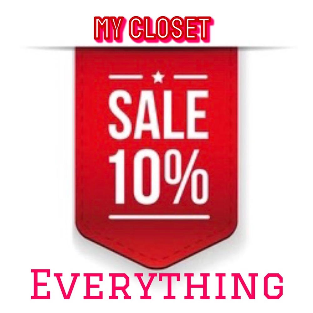 Whole closet on sale! 10% off purchases!